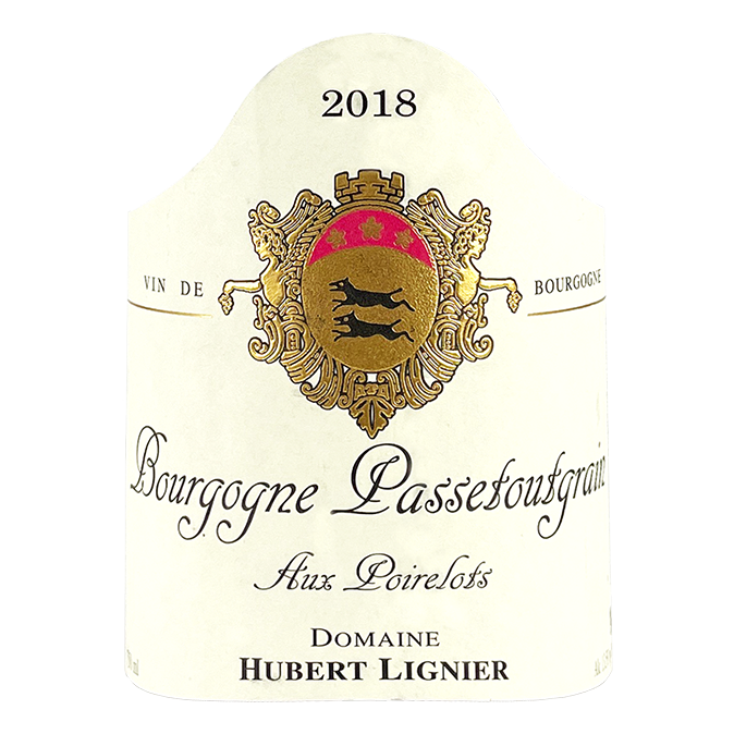 Hubert Lignier Bourgogne Passetoutgrain 2018 bottle - Vins Rare
