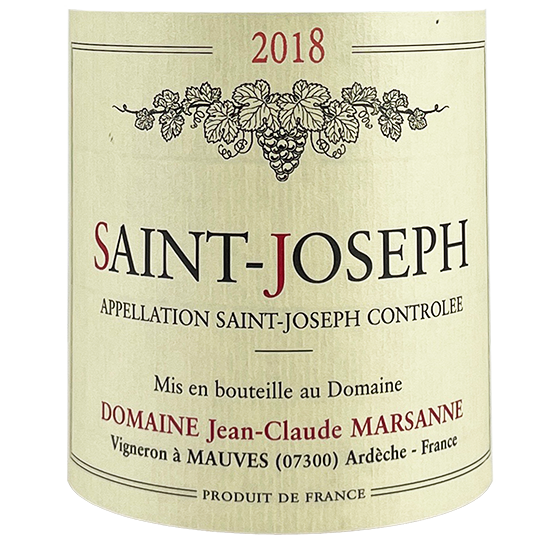 Jean-Claude Marsanne Saint-Joseph Rouge 2018