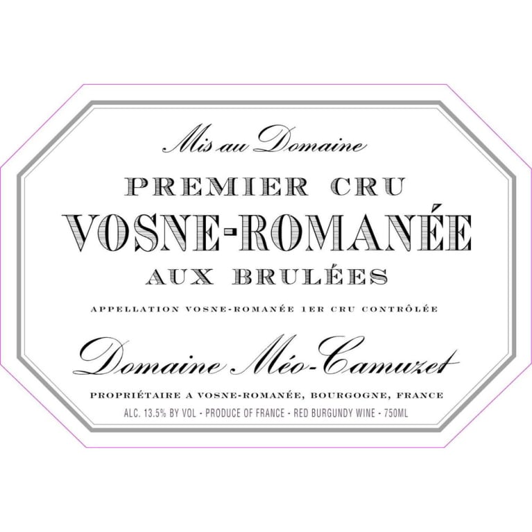 Meo-Camuzet Vosne-Romanee 1er Cru "Aux Brulees" 1999