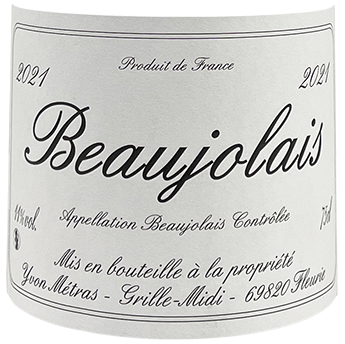 Yvon Metras Beaujolais 2021