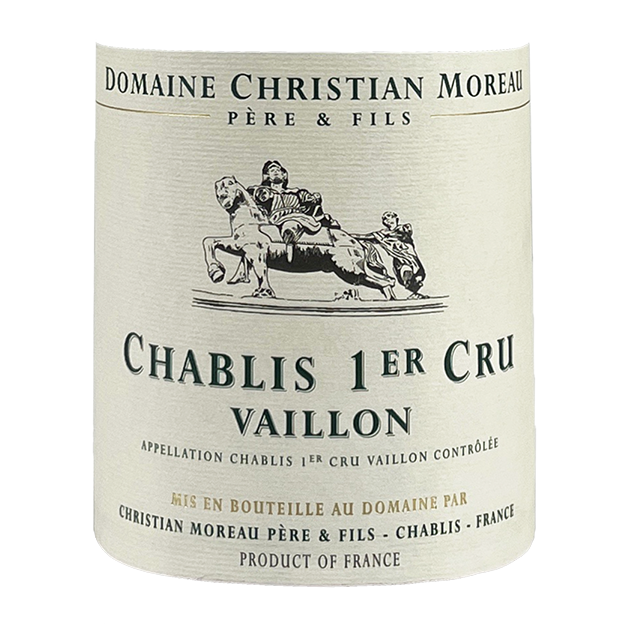Christian Moreau Chablis 1er Cru "Vaillons" 2020 bottle - Vins Rare