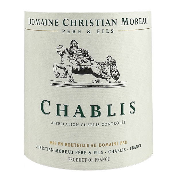 Christian Moreau Chablis 2014 bottle - Vins Rare