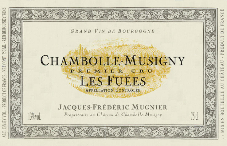 Jacques-Frederic Mugnier Chambolle-Musigny 1er Cru "Les Fuees" 2001