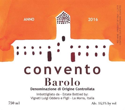 Luigi Oddero Barolo Convento 2016