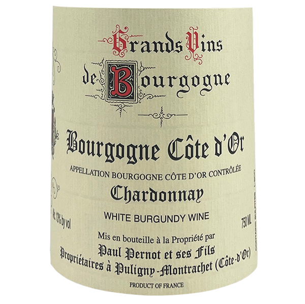 Paul Pernot Bourgogne Blanc 2013 bottle - Vins Rare