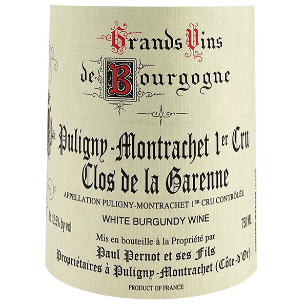 Paul Pernot Puligny-Montrachet 1er Cru Clos de la Garenne 2022