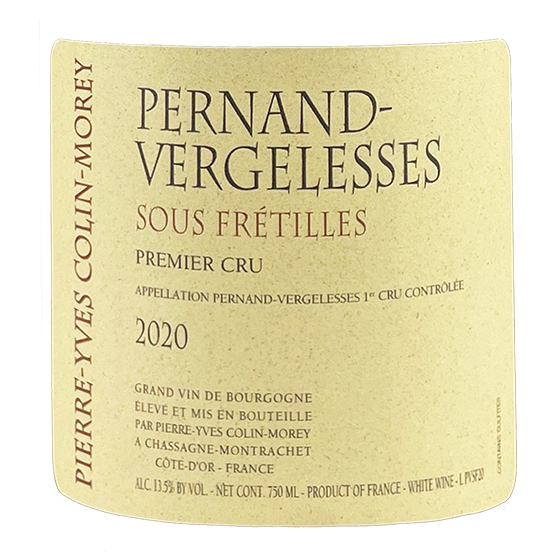 Pierre-Yves Colin-Morey Pernand-Vergelesses 1er Cru "Sous Fretille" 2017 bottle - Vins Rare