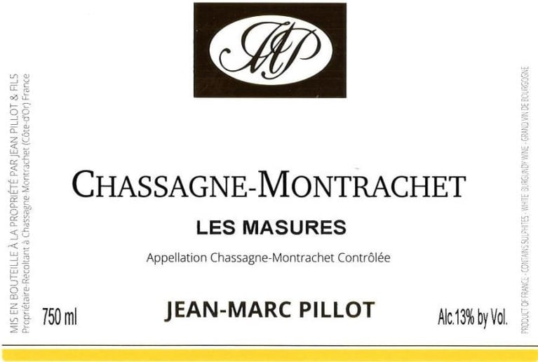 Jean-Marc Pillot Chassagne-Montrachet Blanc Les Masures 2020