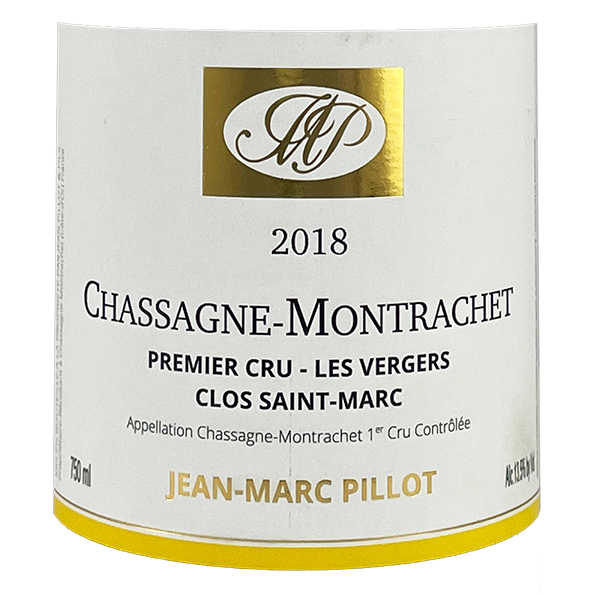 Jean-Marc Pillot Chassagne-Montrachet 1er Cru "Les Vergers-Clos Saint-Marc" 2018