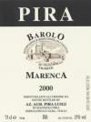 Luigi Pira Barolo "Marenca" 2004