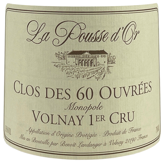 Pousse d'Or Volnay 1er Cru "Clos des 60 Ouvrees" 2019 bottle - Vins Rare