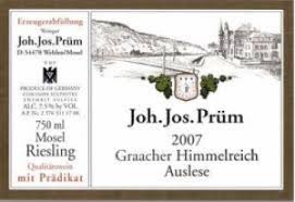 JJ Prum Graacher Himmelreich Riesling Auslese 2015