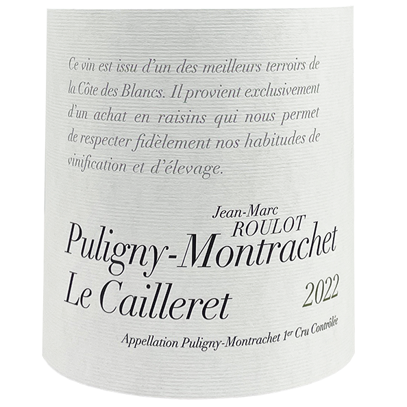Jean-Marc Roulot Puligny-Montrachet 1er Cru "Les Caillerets" 2022 bottle - Vins Rare