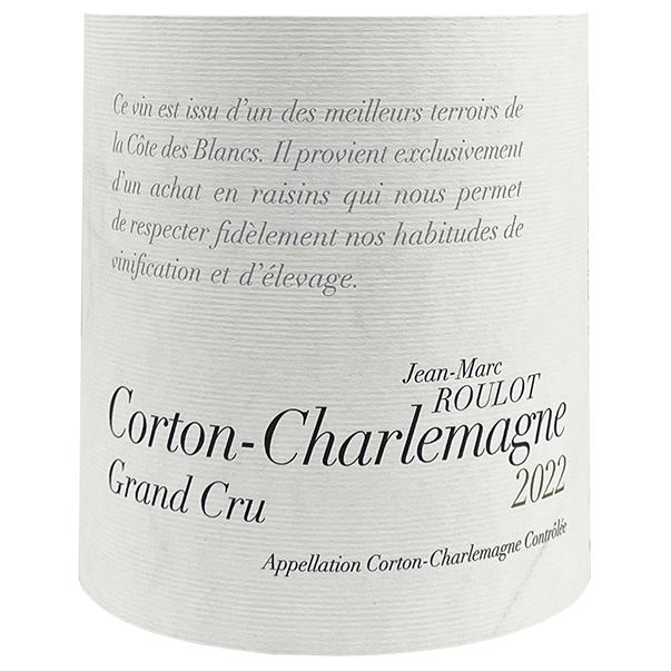 Jean-Marc Roulot Corton-Charlemagne Grand Cru 2022 bottle - Vins Rare