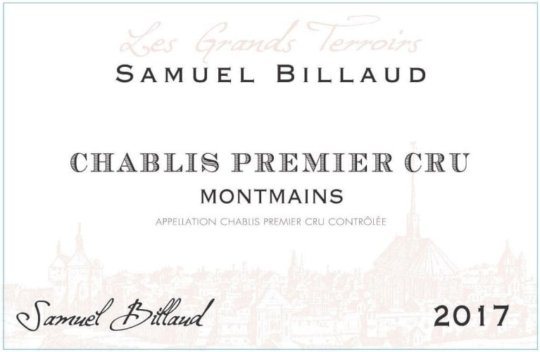 Samuel Billaud Chablis 1er Cru "Montmains" 2017