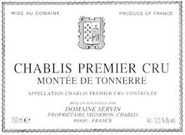 Servin Chablis 1er Cru "Montee de Tonnerre" 2019