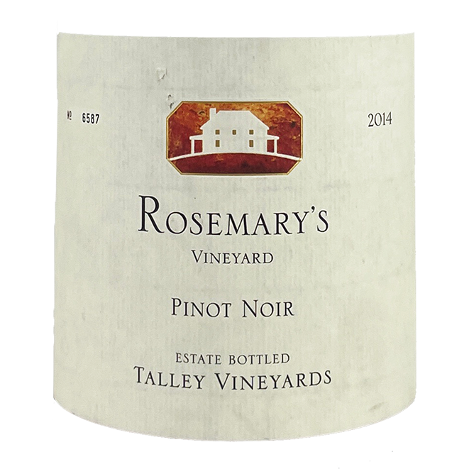 2014 Talley Vineyards Pinot Noir Rosemary'S Vineyard