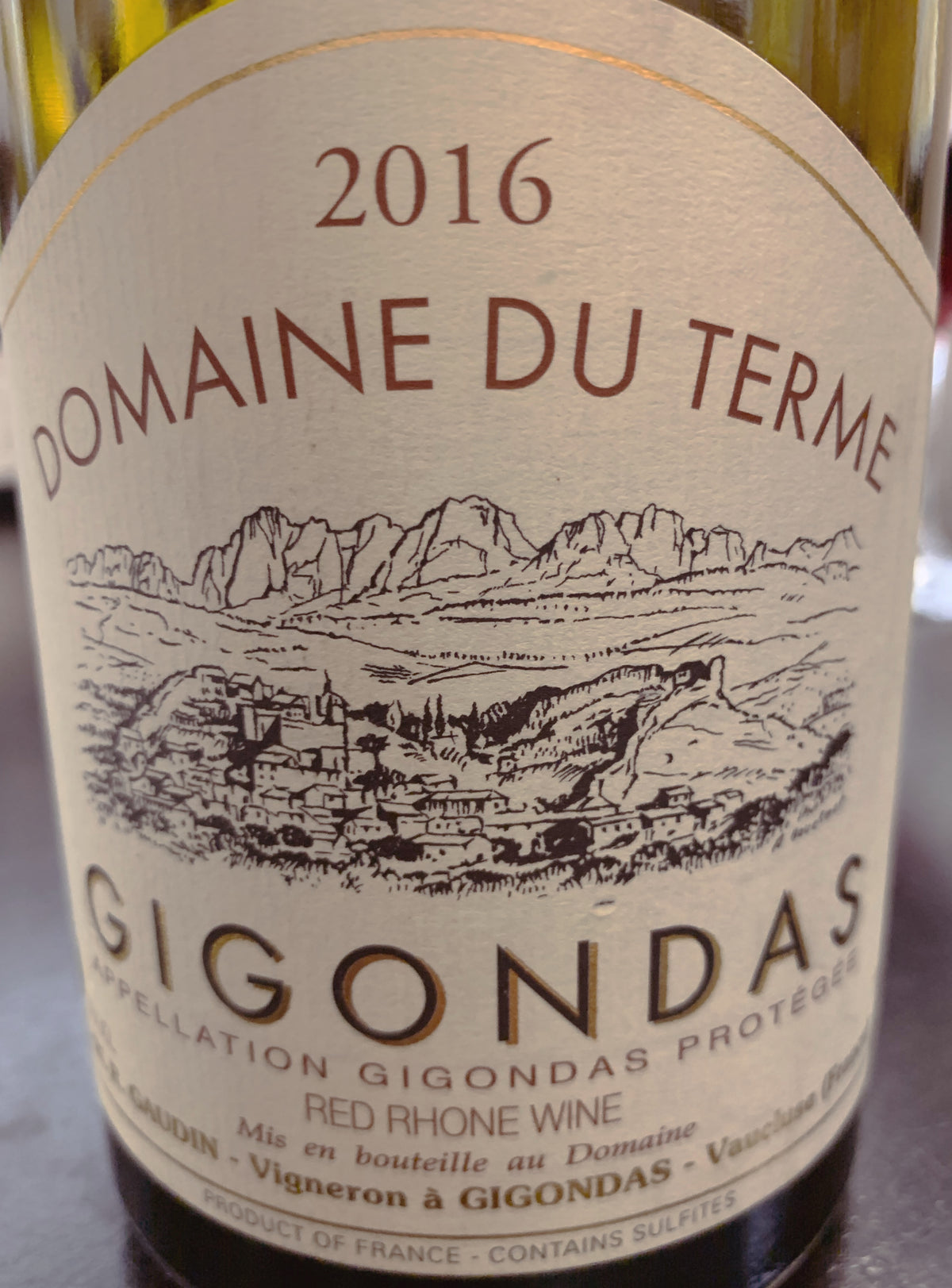 Domaine du Terme Gigondas 2016