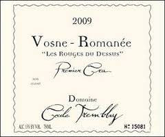 Cécile Tremblay Vosne-Romanee 1er Cru "Rouges Dessus" 2010