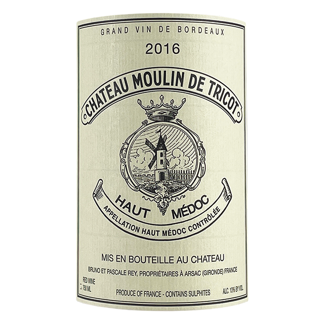 2016 Chateau Moulin De Tricot Haut Medoc