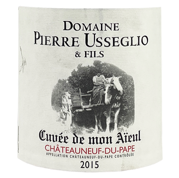Pierre Usseglio Chateauneuf-du-Pape "Cuvee Mon Aieul" 2001 bottle - Vins Rare
