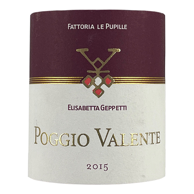 Fattoria Le Pupille "Poggio Valente" 2015 bottle - Vins Rare