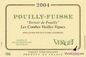 Verget Pouilly-Fuisse "Les Combes" Vieilles Vignes 2020