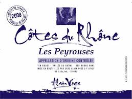 Alain Voge Cotes du Rhone Peyrouses 2015
