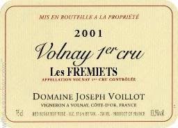 Joseph Voillot Volnay 1er Cru "Fremiets" 2015