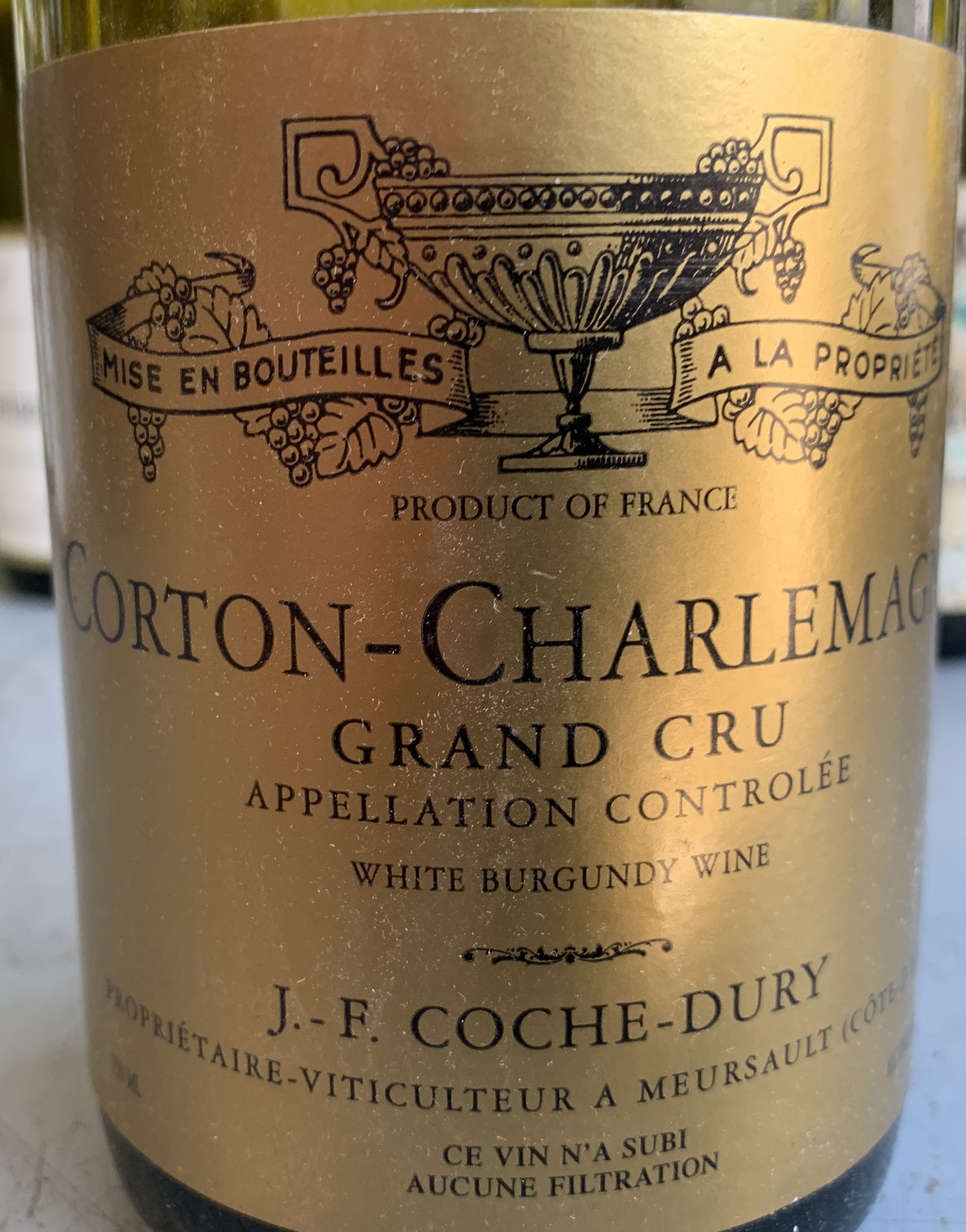 1996 Coche Dury Corton Charlemagne Grand Cru