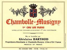 2018 Ghislaine Barthod Chambolle Musigny 1er Les Fuees