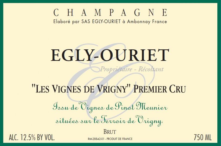 Egly Ouriet Champagne 1er Les Vignes de Vrigny Extra Brut