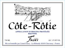 2019 Lionel Faury Cote Rotie