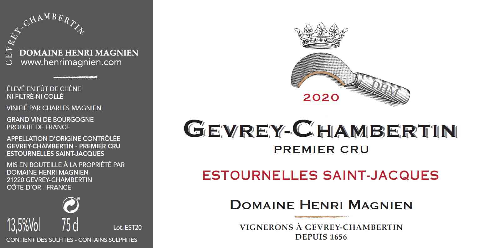2020 Henri Magnien Gevrey Chambertin 1er Estournelles St Jacques