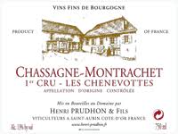 2018 Henri Prudhon Chassagne Montrachet 1er Les Chenevottes