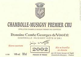 2001 Vogue Chambolle Musigny 1er