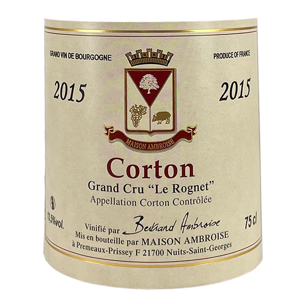 2015 Ambroise Corton Grand Cru Le Rognet