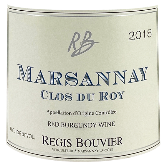 2018 Regis Bouvier Marsannay Rouge Clos du Roy