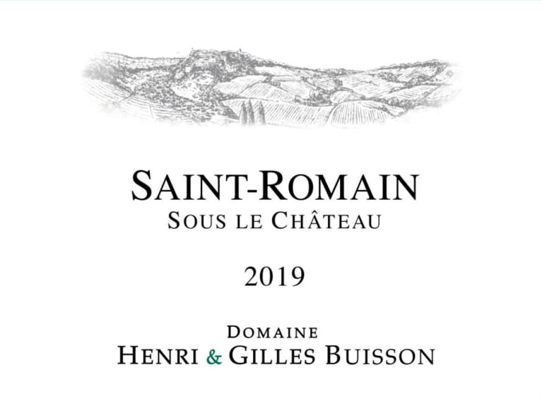 2020 Buisson Saint Romain Blanc Sous le Chateau