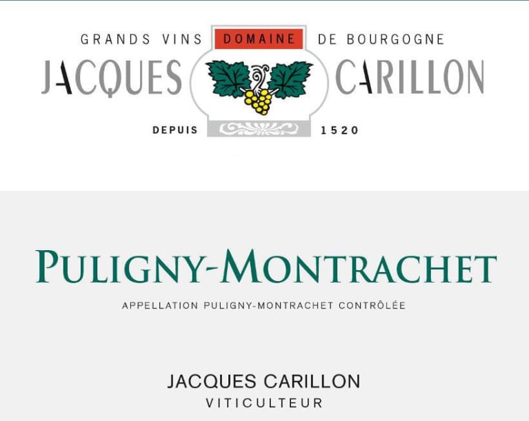 2022 Carillon, Jacques Pulginy Montrachet