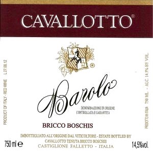 2017 Cavallotto Barolo Bricco Boschis