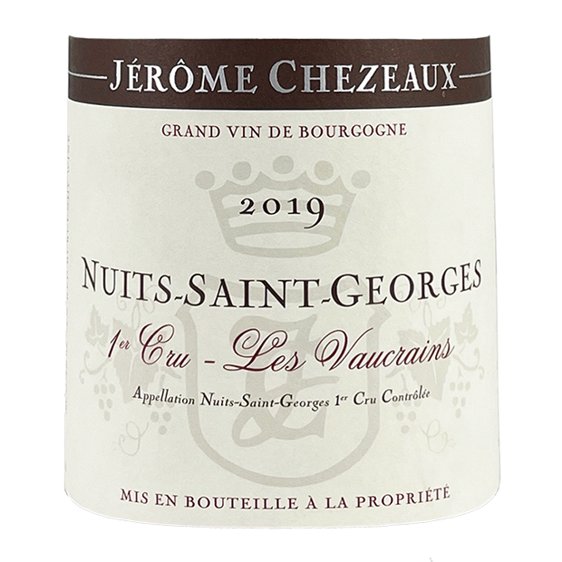 2019 Jerome Chezeaux Nuits St Georges 1er Vaucrains