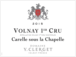 2017 Domaine Y. Clerget Volnay 1er Cru Carelle Sous la Chapelle