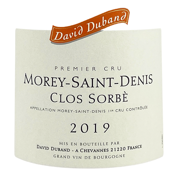 2019 David Duband Morey St Denis Clos Sorbe