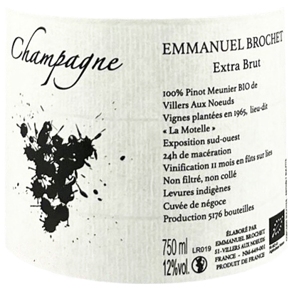 Emmanuel Brochet Champagne Rose d' Assemblage Extra Brut (L21)