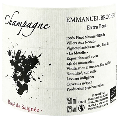 Emmanuel Brochet Champagne Rose d' Assemblage Extra Brut (L21)