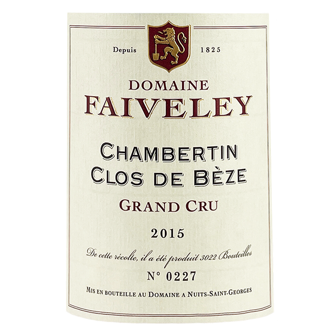2015 Faiveley Chambertin-Clos des Beze Grand Cru