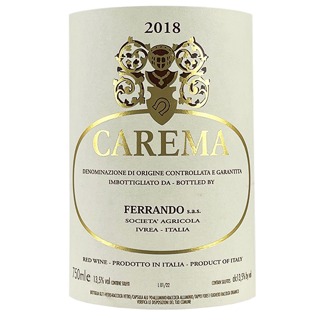 2018 Luigi Ferrando Carema Etichetta Bianca