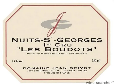 Jean Grivot Nuits St Georges 1er Les Boudots - Click Image to Close