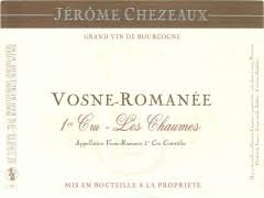 2019 Jerome Chezeaux Vosne Romanee 1er Les Chaumes